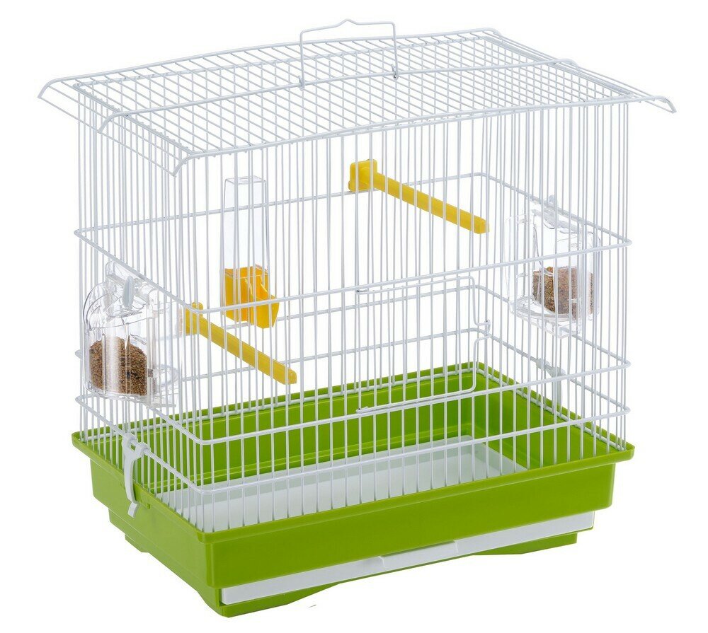 Клетка для птиц Giusy (белая), 39х26х37 см - фотография № 9