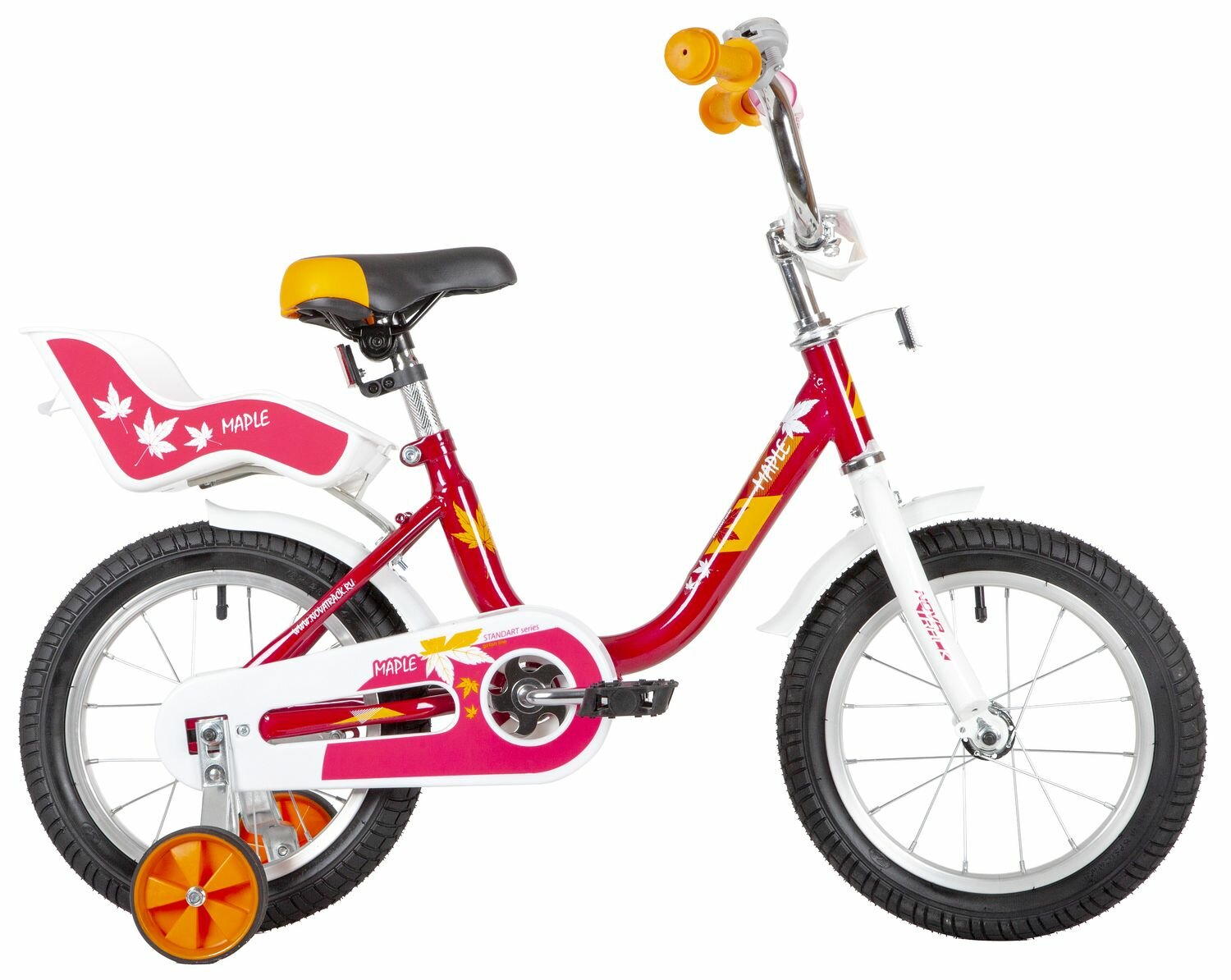 Детский велосипед Novatrack Maple 14 (2020) Красный