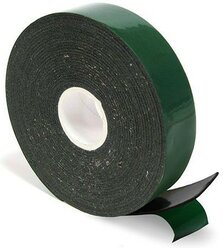 Rexant Двухсторонний скотч , зеленого цвета на черной основе, 25мм, 5метров 09-6125