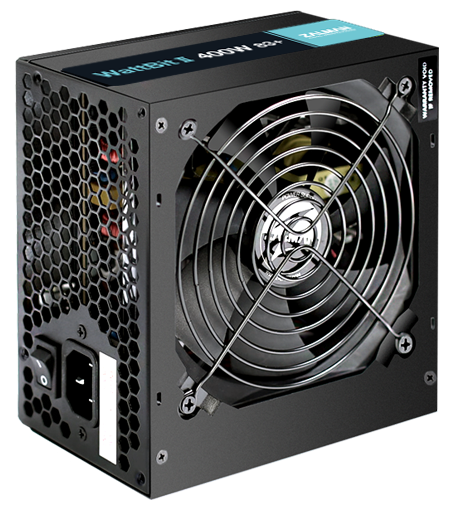 Zalman Блок питания 400Вт Zalman ZM400-XEII WattBit II 400W 83+ ATX12V V2.3 (20/24+4/8+6/8pin, вентилятор d120мм) + кабель питания (ret)