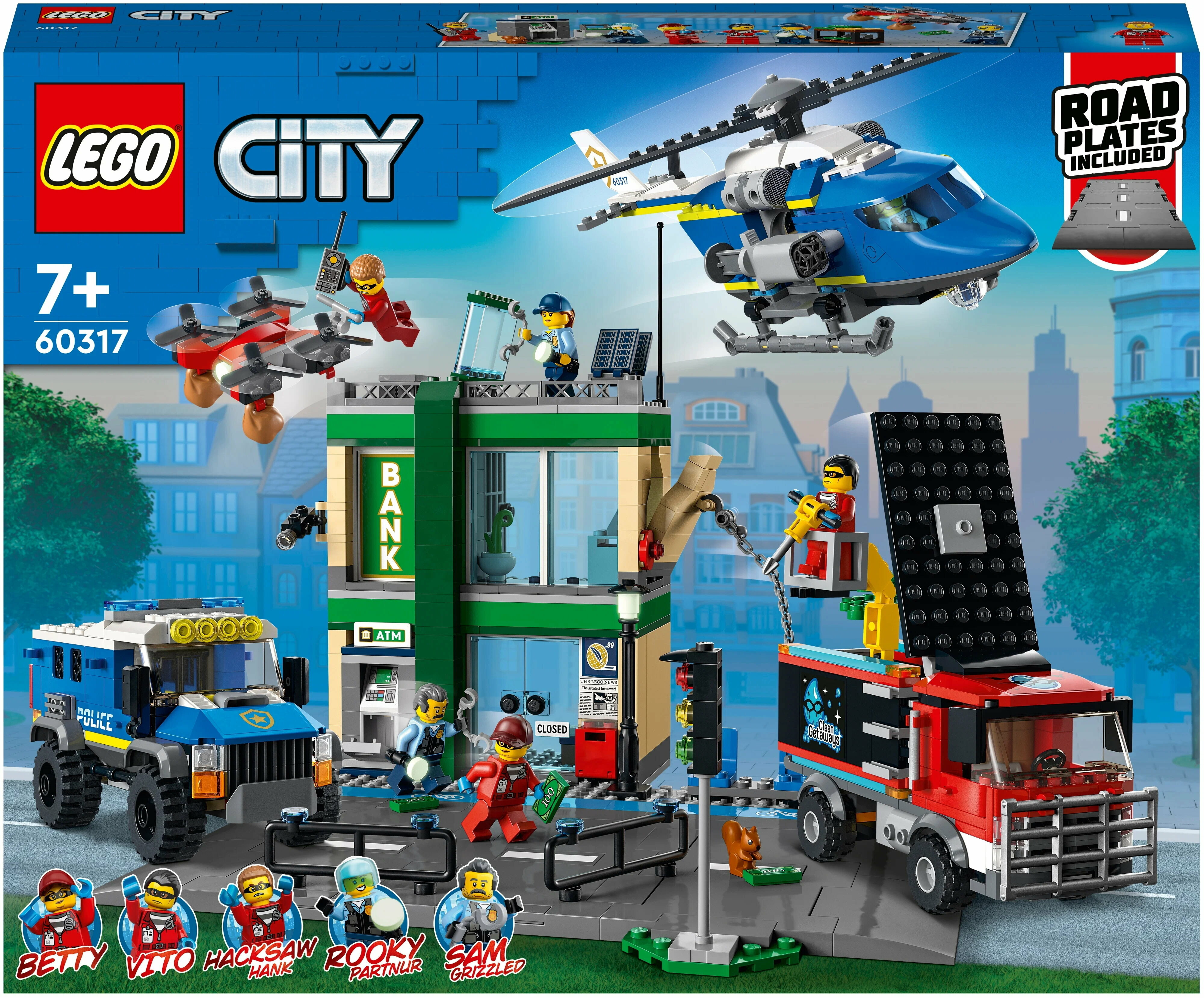 Конструктор Lego City Полицейская погоня в банке, - фото №1