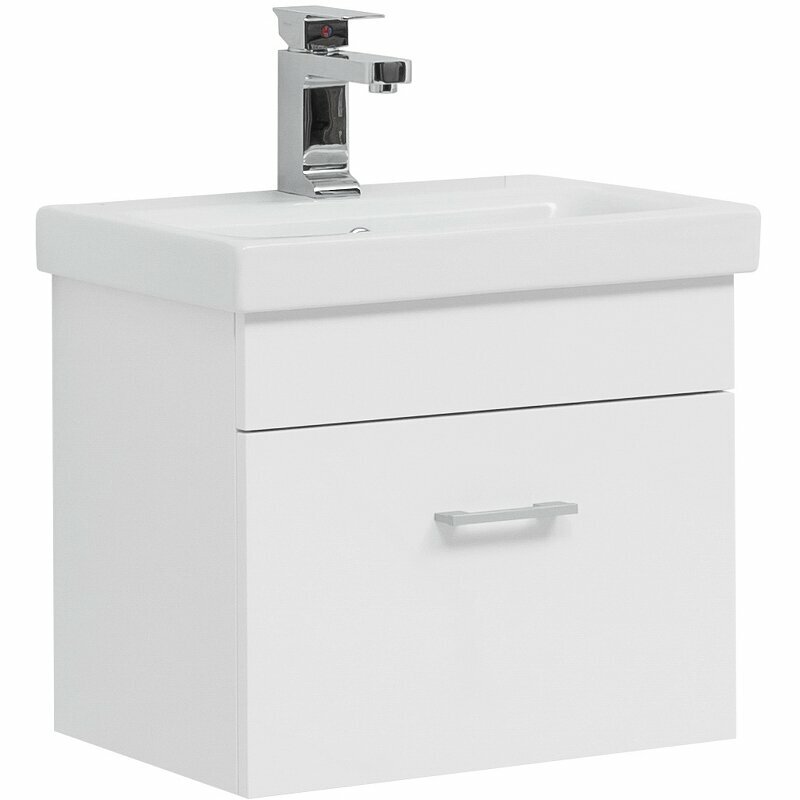 Комплект мебели для ванной Aquanet Нота 50 254063 Белый - фотография № 7