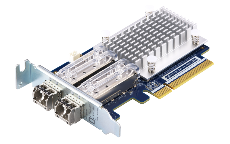 QNAP Сетевая карта QNAP QXP-16G2FC Dual-port Fiber Channel adapter, 2 x 16 Gb / s SFP +, PCIe Gen3 x8. For QTS OS ONLY