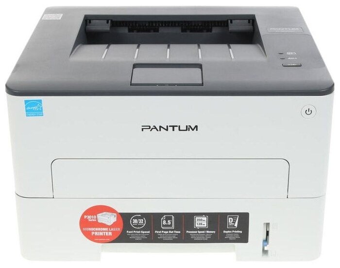 Pantum Лазерный принтер Pantum P3010D A4, 1200x1200dpi, серый (USB2.0)