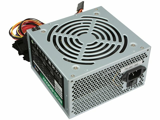 Блок питания Aerocool Блок питания 600Вт Aerocool ECO-600W ATX12V V2.3 (20/24+4/8+6/8pin, вентилятор d120мм) + кабель питания EURO (1.1м) (ret)