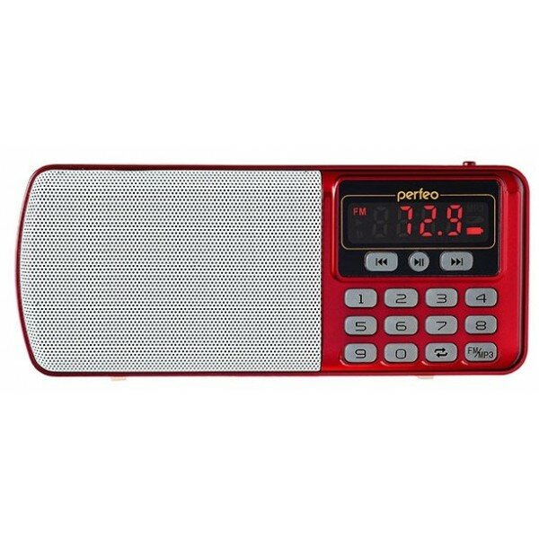 Perfeo    FM+ 70-108/ MP3/  USB  BL5C/  (i120-RED) (PF_5026)