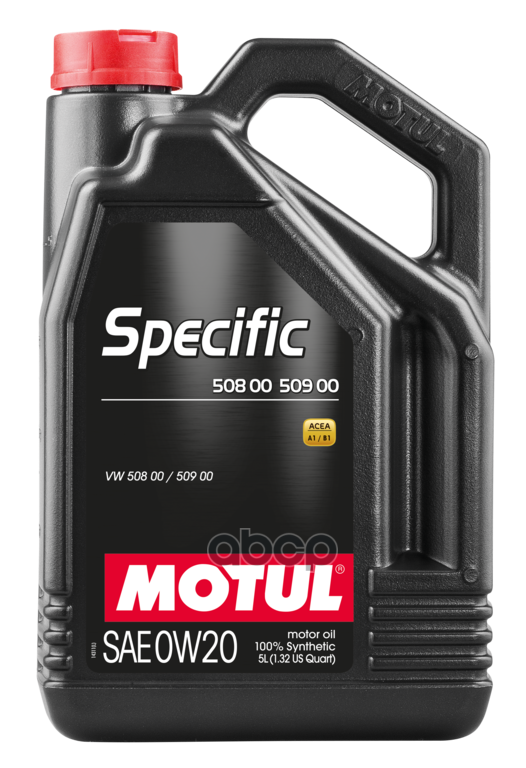 MOTUL Моторное Масло Specifiс 508 00 / 509 00 0W-20 5Л 107384