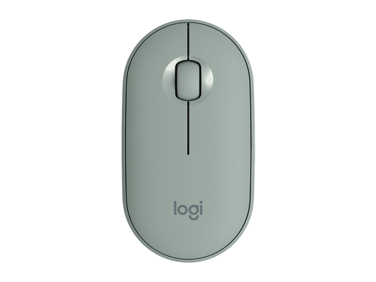 Мышь беспроводная Logitech Pebble M350, 1000dpi, Bluetooth, Wireless/USB, Мятный, 910-005720