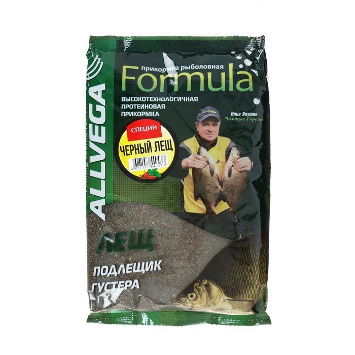 Прикормка Allvega Formula Black Bream Spice черный лещ специи 1 кг