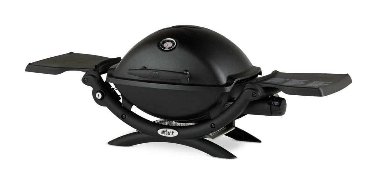 Гриль газовый Weber Q 1200 Black Line, черный (Газовые грили)