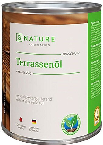 Gnature Масло для террас GNature 270 Terrassenöl 25 л. 2079 Красное дерево