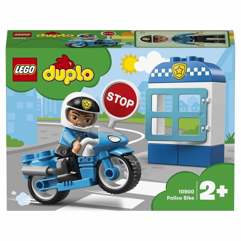 LEGO Duplo Town Конструктор Полицейский мотоцикл, 10900