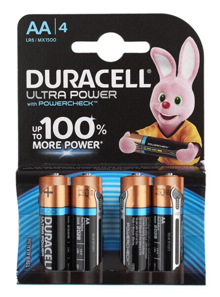 Батарейка Duracell Ultra Power LR6-4BL MX1500 AA (4шт.)