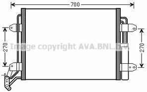 Радиатор кондиционера VW Tiguan 07>18 AVA COOLING SYSTEMS VN5291D