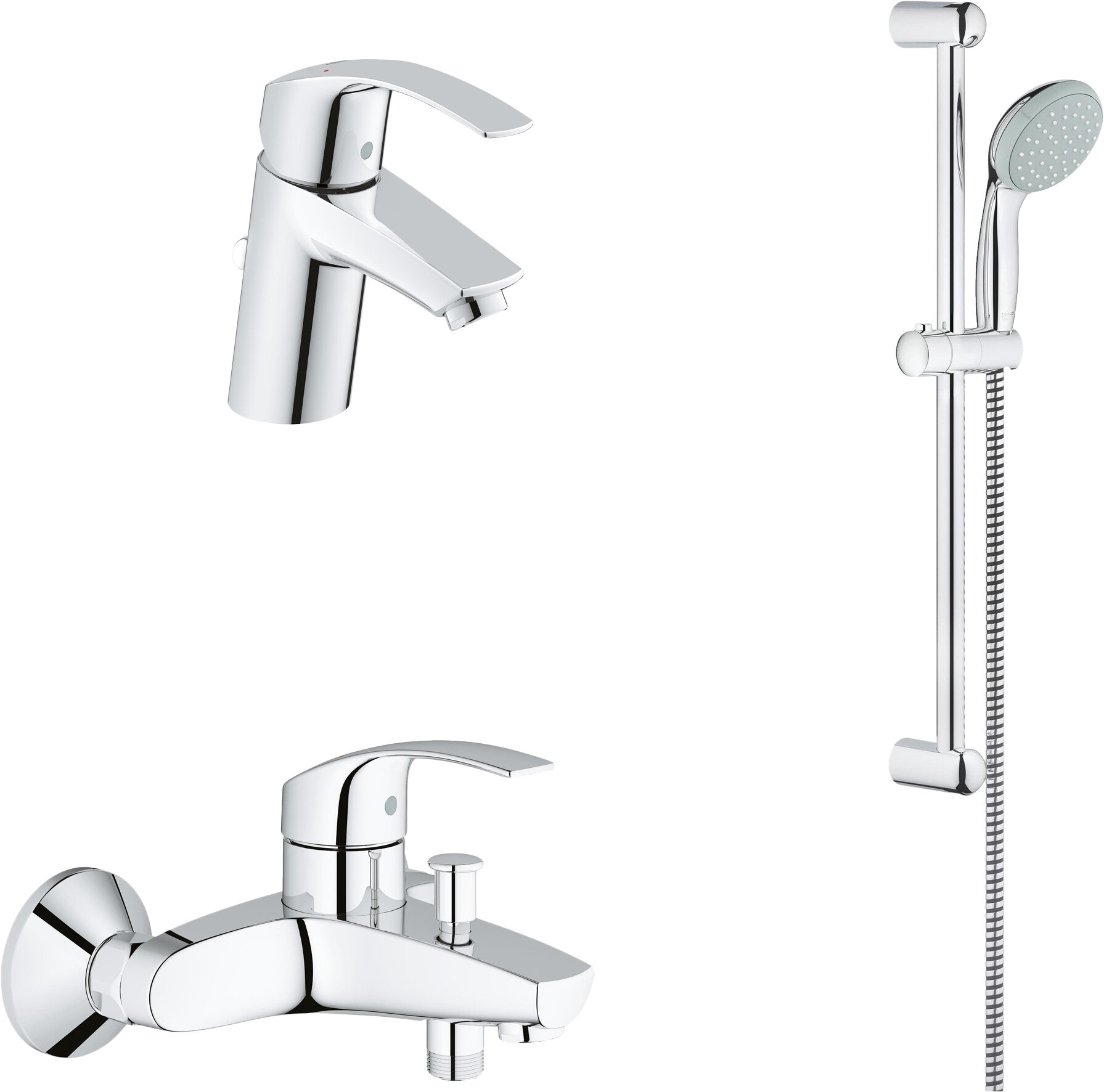 Grohe Душевой комплект Grohe Eurosmart 124446