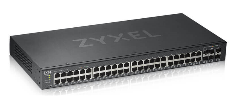 ZyXEL Гибридный Smart L2 коммутатор Zyxel NebulaFlex GS1920-48v2, rack 19", 44xGE, 4xCombo (SFP/RJ-45), 2xSFP, автономное/облачное управление