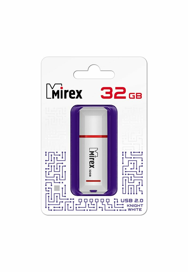 Флешка MIREX KNIGHT (32 Gb) WHITE