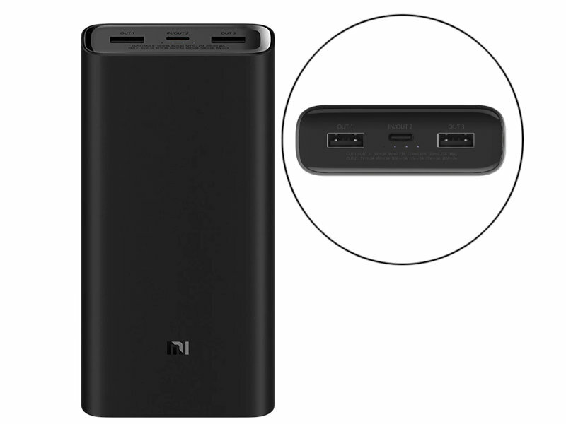 Внешний аккумулятор Xiaomi Mi Power Bank 3 Pro 20000mah 50W MAX портативный аккумулятор Power Bank черный