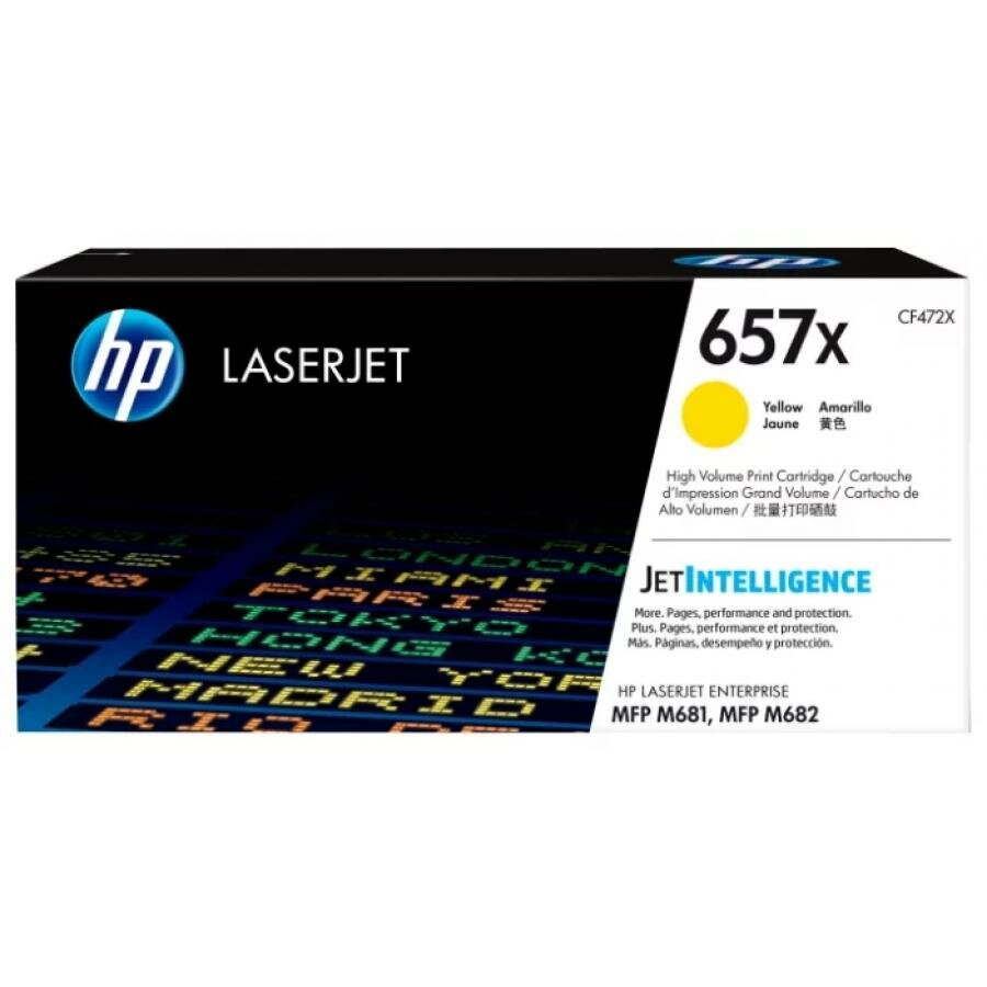 Картридж HP CF472X для HP CLJet Enterprise Flow M681z/M682z/681dh/681f, желтый