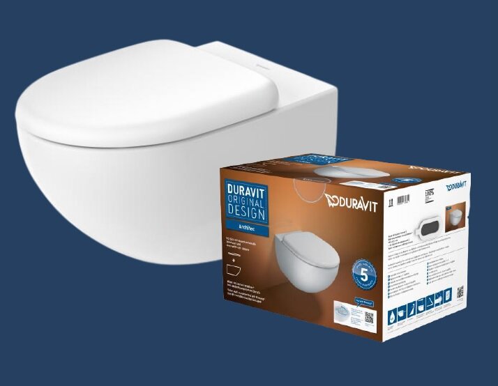 Подвесной унитаз Duravit Architec Rimless 45720900A1 с сиденьем микролифт