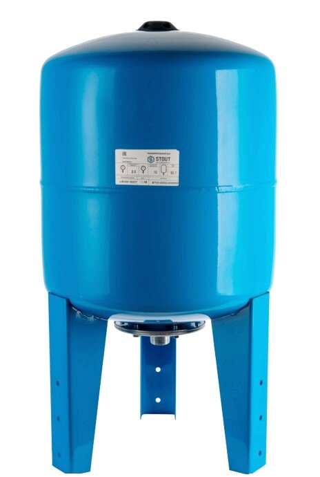 STOUT Мембранный бак (гидроаккумулятор) 150л для водоснабжения вертикальный напольный