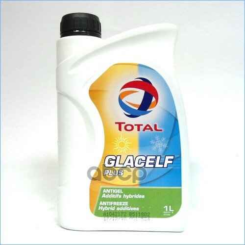 Антифриз (Концентрат) 1л - Glacelf Plus Концентрат, Сине-Зеленый, Vw Tl-774c (G11), Afnor Nfr 15-601, Bs 6580, Man 324 TotalE...