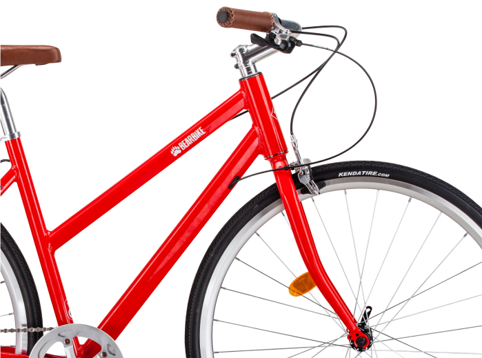 Велосипед BEARBIKE Amsterdam (2021), городской (взрослый), рама 19", колеса 28", красный, 10.6кг [1bkb1c388001] - фото №3