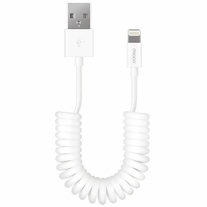 Кабель для Apple Lightning Deppa 1.5 м, витой, белый 72120