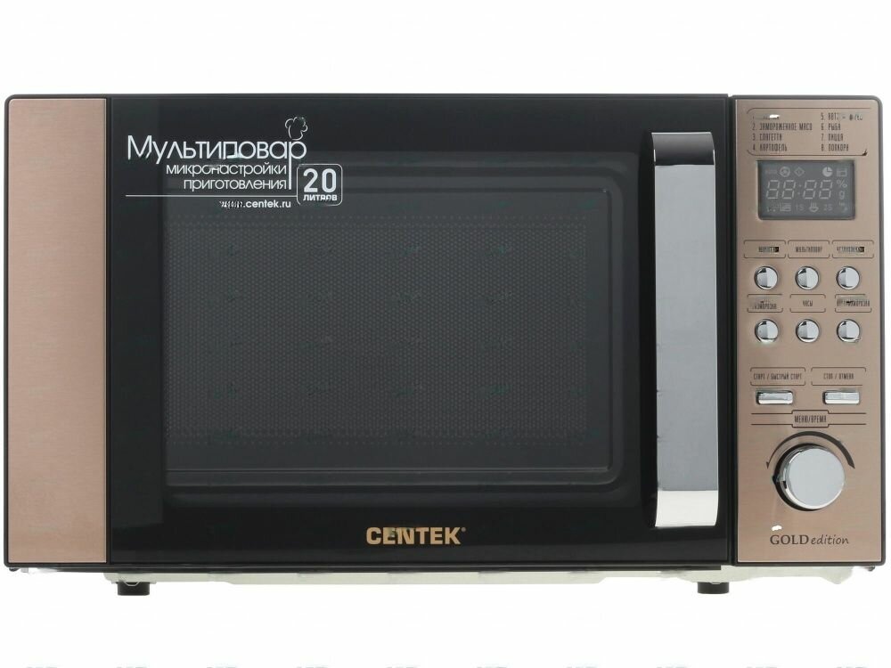 Микроволновая печь Centek CT-1584 золотистый, черный - фотография № 1