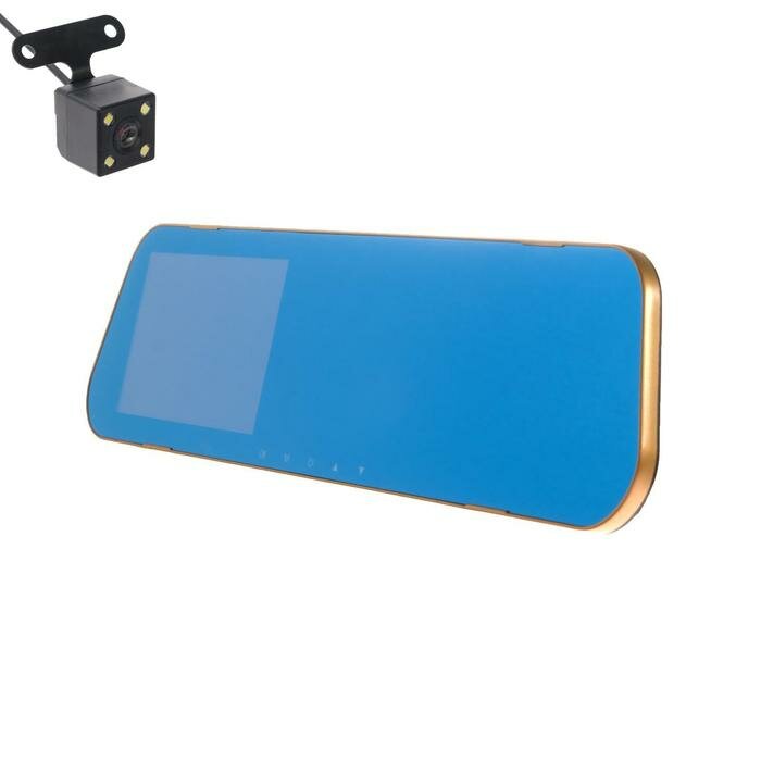 фото Видеорегистратор TORSO, 2 камеры, HD 1080P, размер 31х8 см, TFT 4.3, обзор 120°