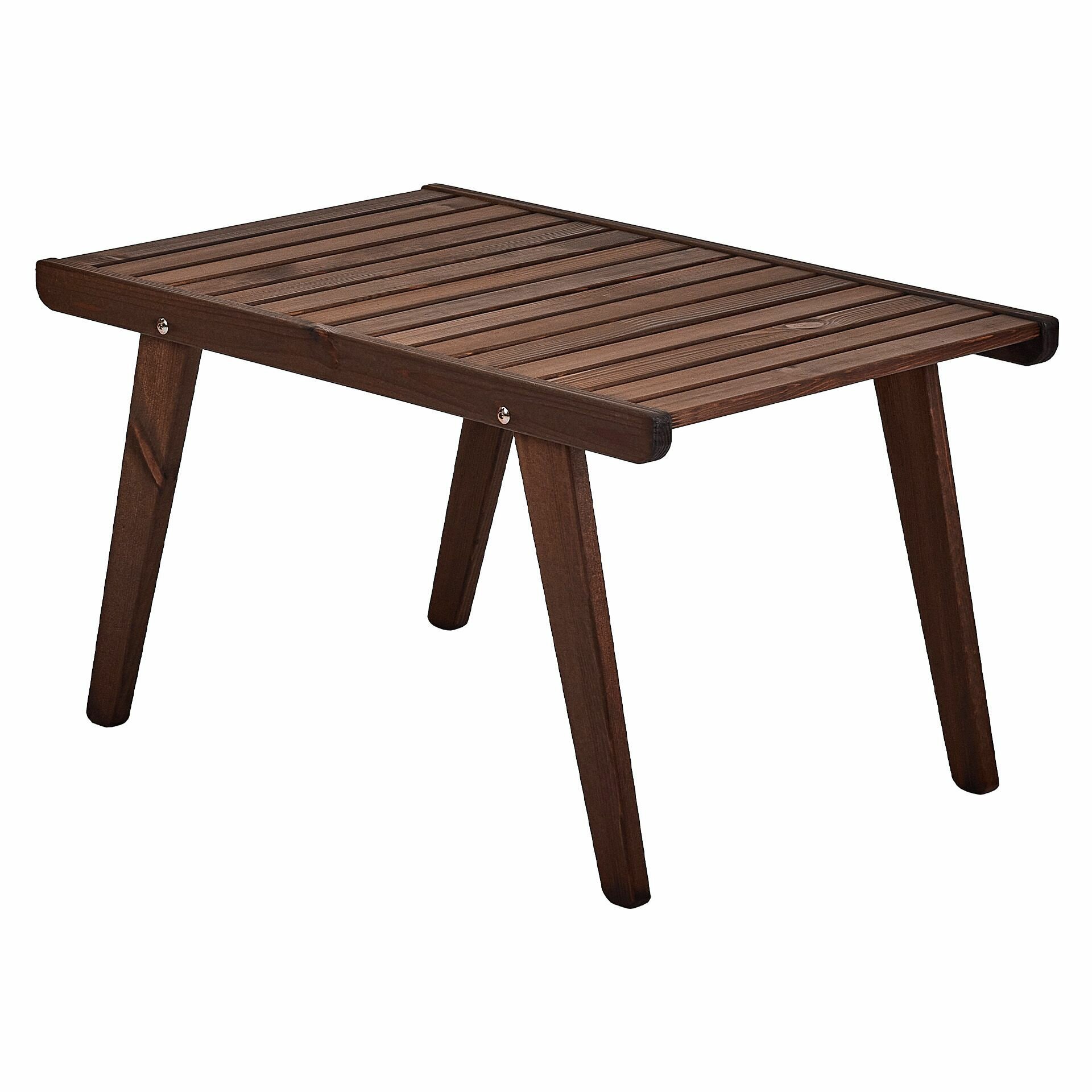 Стол деревянный для сада и дачи, кофейный стол, 80*50см, - фотография № 5