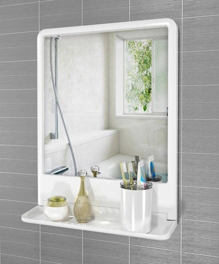 Зеркало с полкой для ванной комнаты ВК Tokyo - фотография № 1