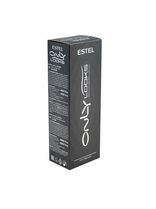 Эстель / Estel Only Looks 601 - Краска для бровей и ресниц тон черный 80 мл