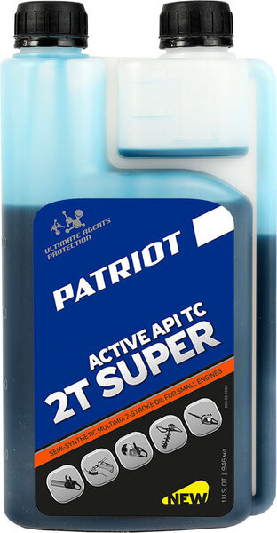 Масло полусинт. Patriot Super Active 2T дозаторная 0,946л. 850030569