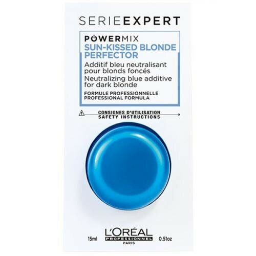 Флюид для волос L'Oreal Professional Blondifier Powermix Sun-kissed Blonde Perfector с синим пигментом, анти-медная добавка для волос 15 мл