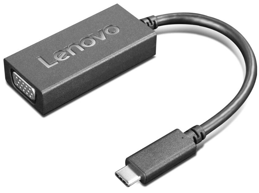 Lenovo USB-C to VGA 4X90M42956 (черный)