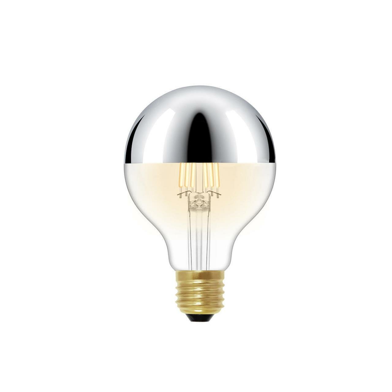 Лампочка светодиодная Loft it Edison Bulb, G80LED Chrome, 6W, E27