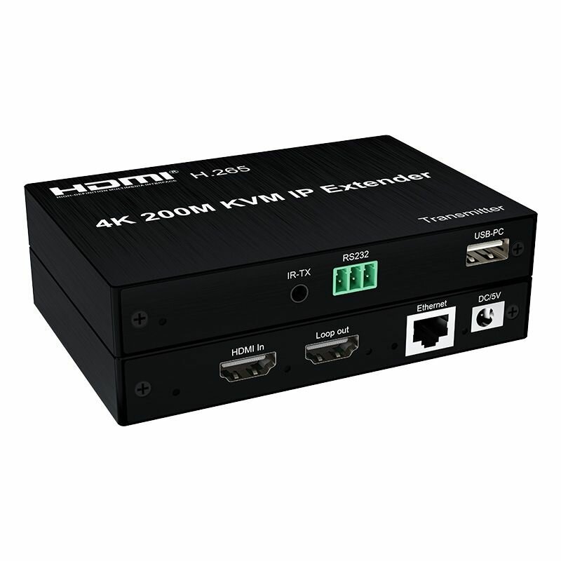 HDMI+USB KVM по IP удлинитель по витой паре UTP на 200 метров4k 30hz