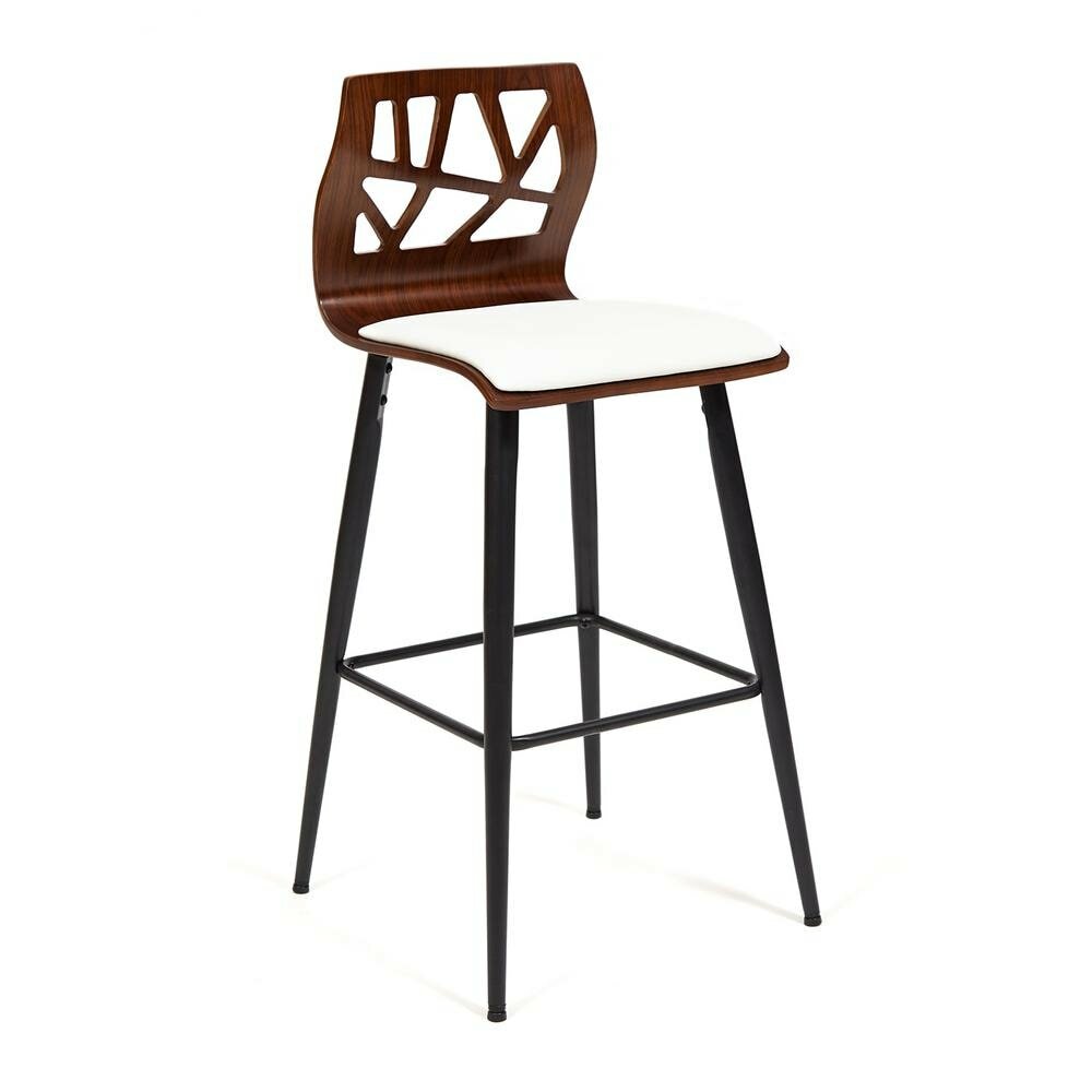 Барный стул TetChair TAIGA (mod.4042B) орех/белый