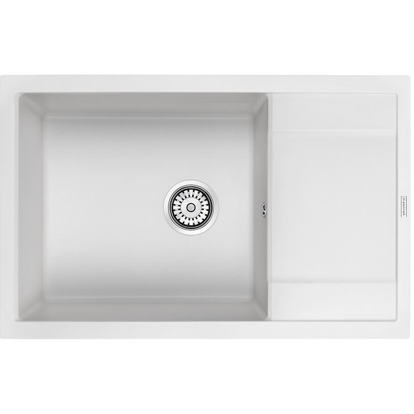 Мойка кухонная Paulmark кварцевая VERLASS PM317850-WH белый 780х500