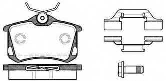 263 50_!колодки дисковые з.\ VW Golf IV/Bora 2.3-3.2i 00>, Citroen C8, Peugeot 807 02> REMSA 026350