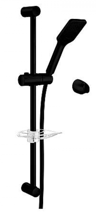 фото Душевой гарнитур E.C.A. Tiera 102146029C1EX матовый черный