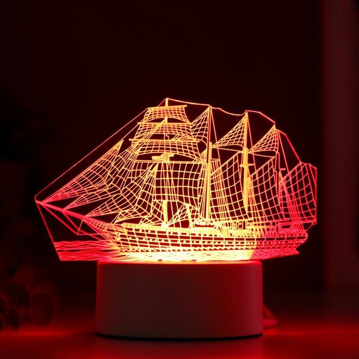 RISALUX Светильник "Фрегат" LED RGB от сети 9,5х15х16см - фотография № 3