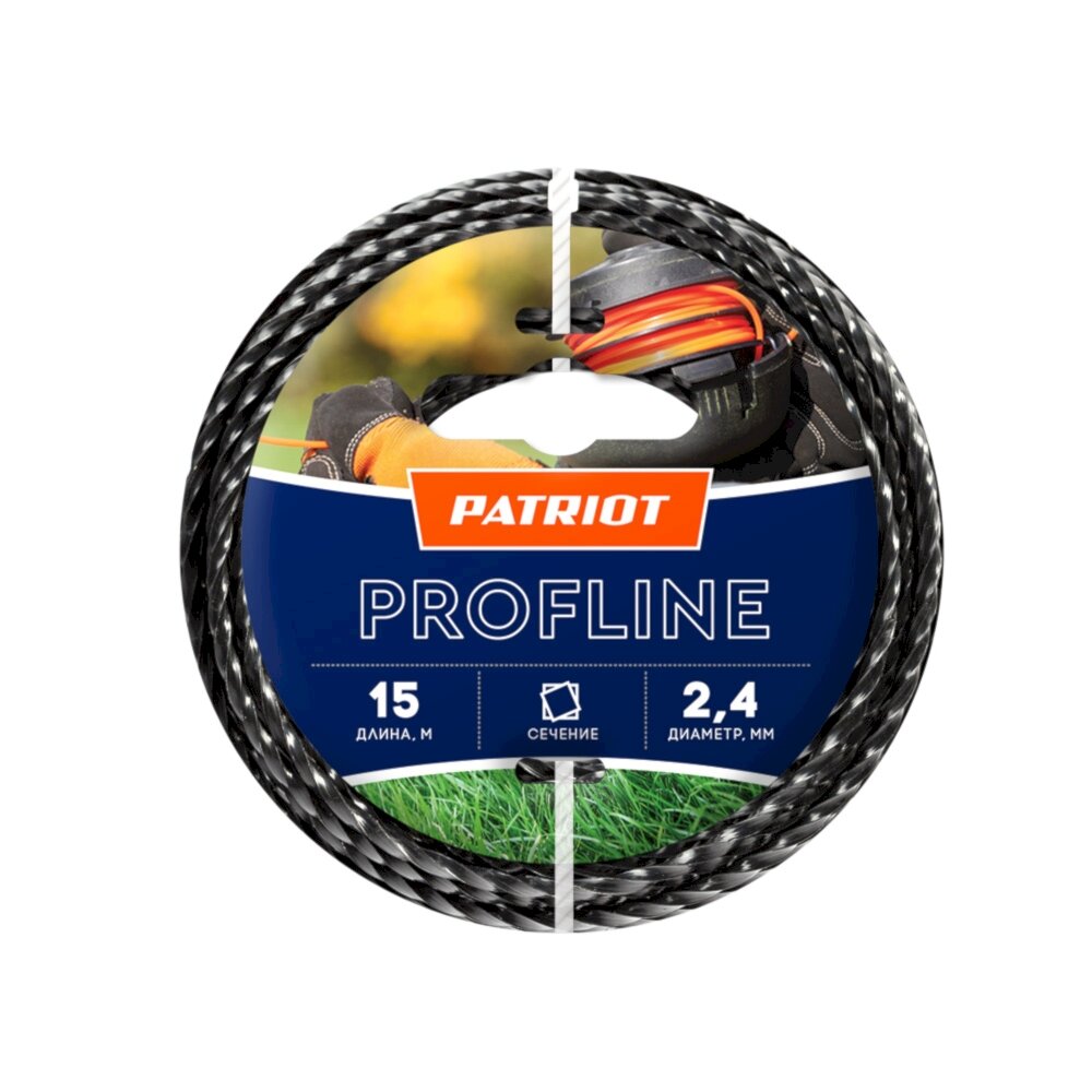 Леска Patriot PROfline D 2,4 мм L 15 м 805402206