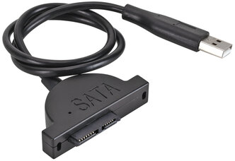 Кабель USB в SATA ноутбучный привод 7+6 pin