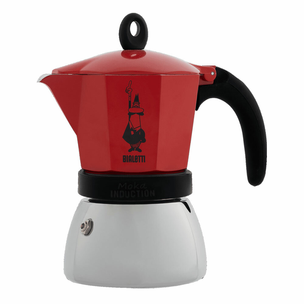 Кофеварка гейзерная Bialetti Moka Induction (6 порций) Red 4923