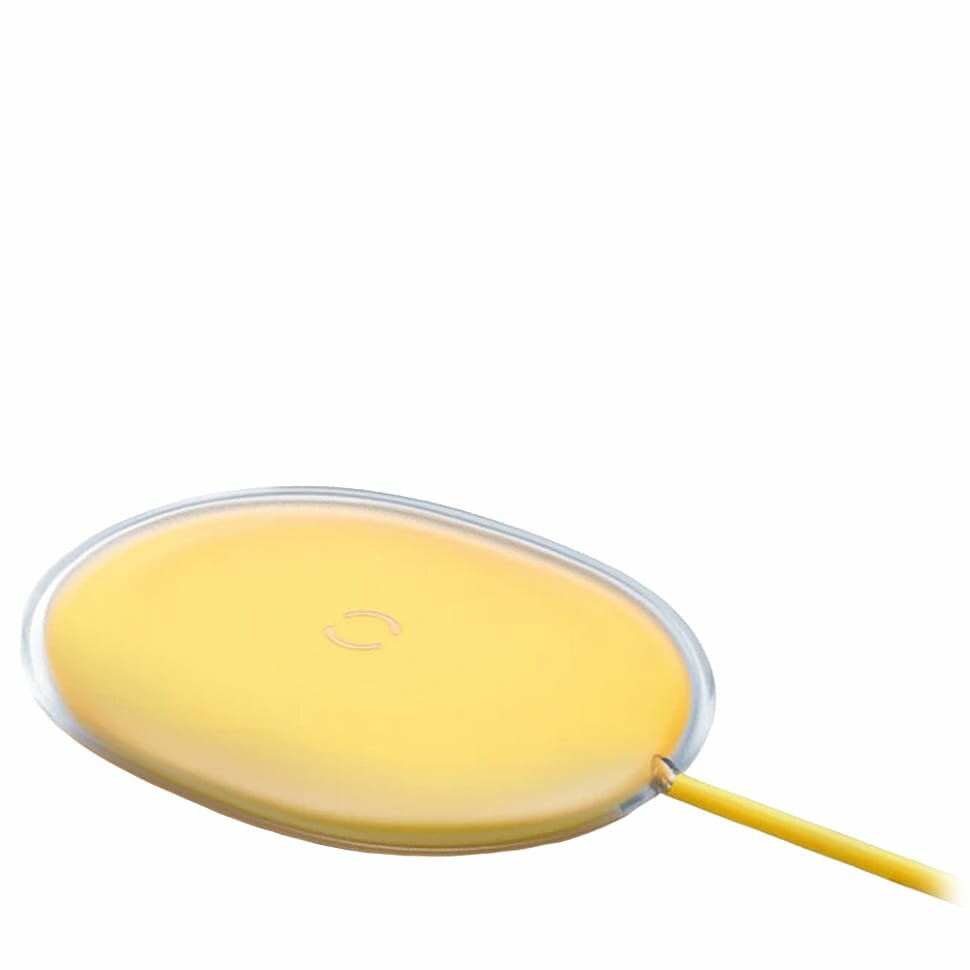 Беспроводная зарядка Baseus Jelly 15W Желтая