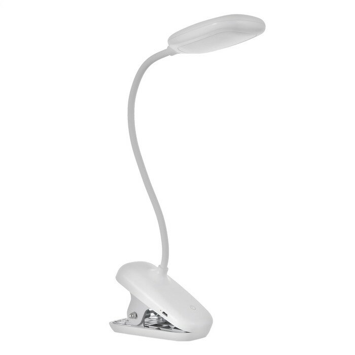 Настольная лампа 16816/1 LED 5Вт USB белый 12х6х47 см (1шт) - фотография № 9