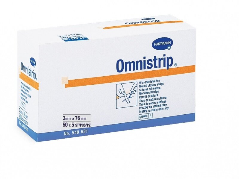 Omnistrip / Омнистрип - стерильные полоски на операционные швы 3x76 мм 5 шт. (50 шт.)