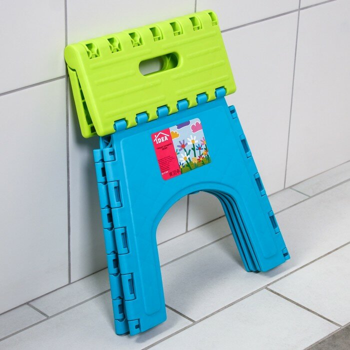IDEA Детский табурет-подставка складной «Моби», цвет бирюзовый - фотография № 4